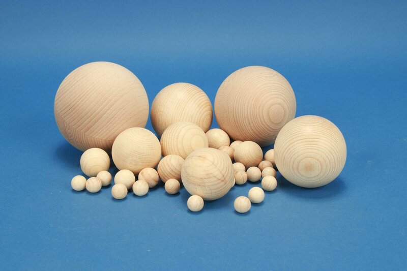 12-50mm Half Wooden Beads Split Wood Balls, Unfinished Wooden Balls Half  Craft Balls for DIY