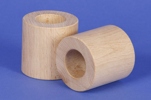 wooden block round Ø 6 x 6 cm - 3 cm 